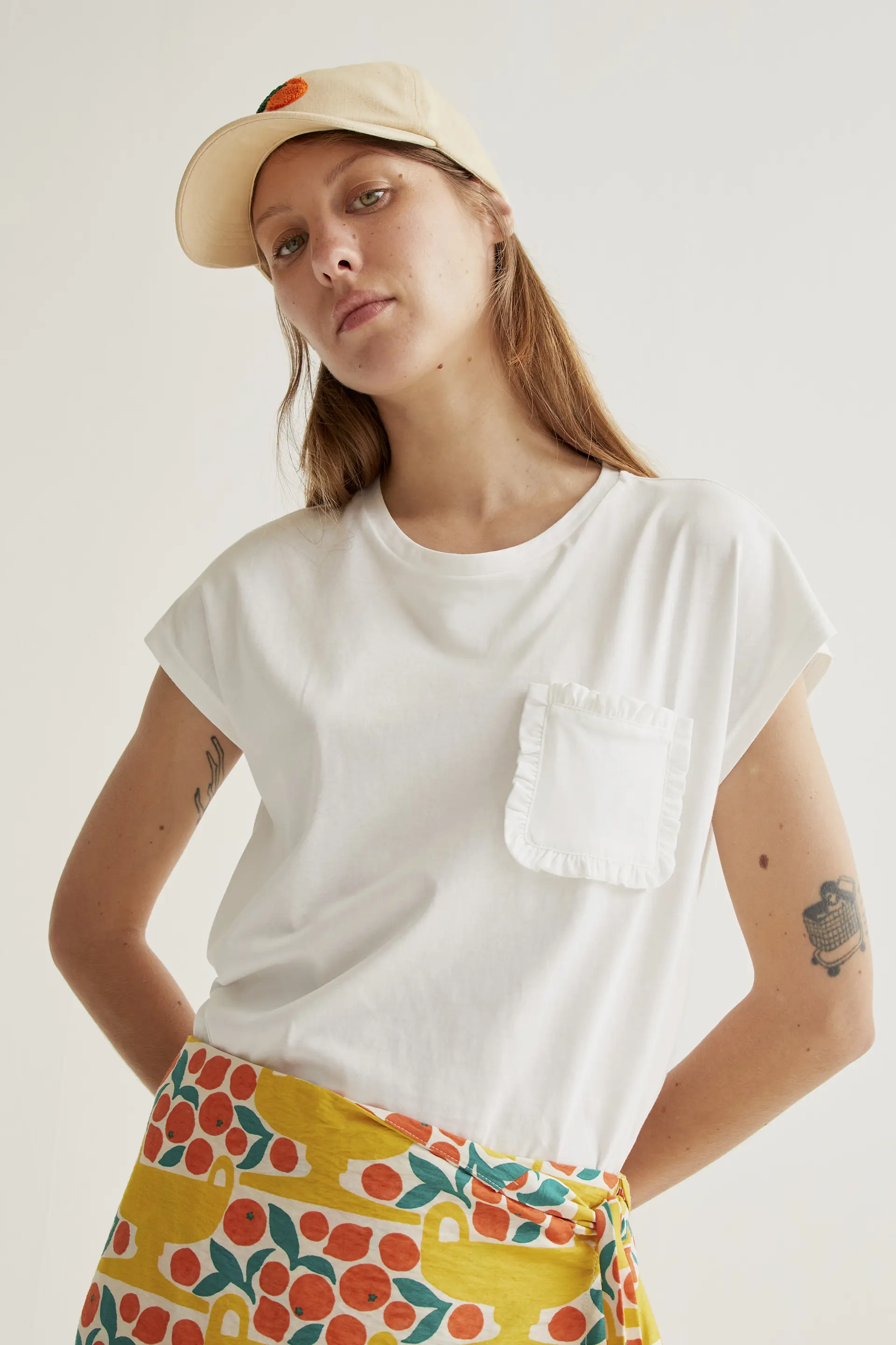 Camiseta  básica 100% algodón blanco - Image 6