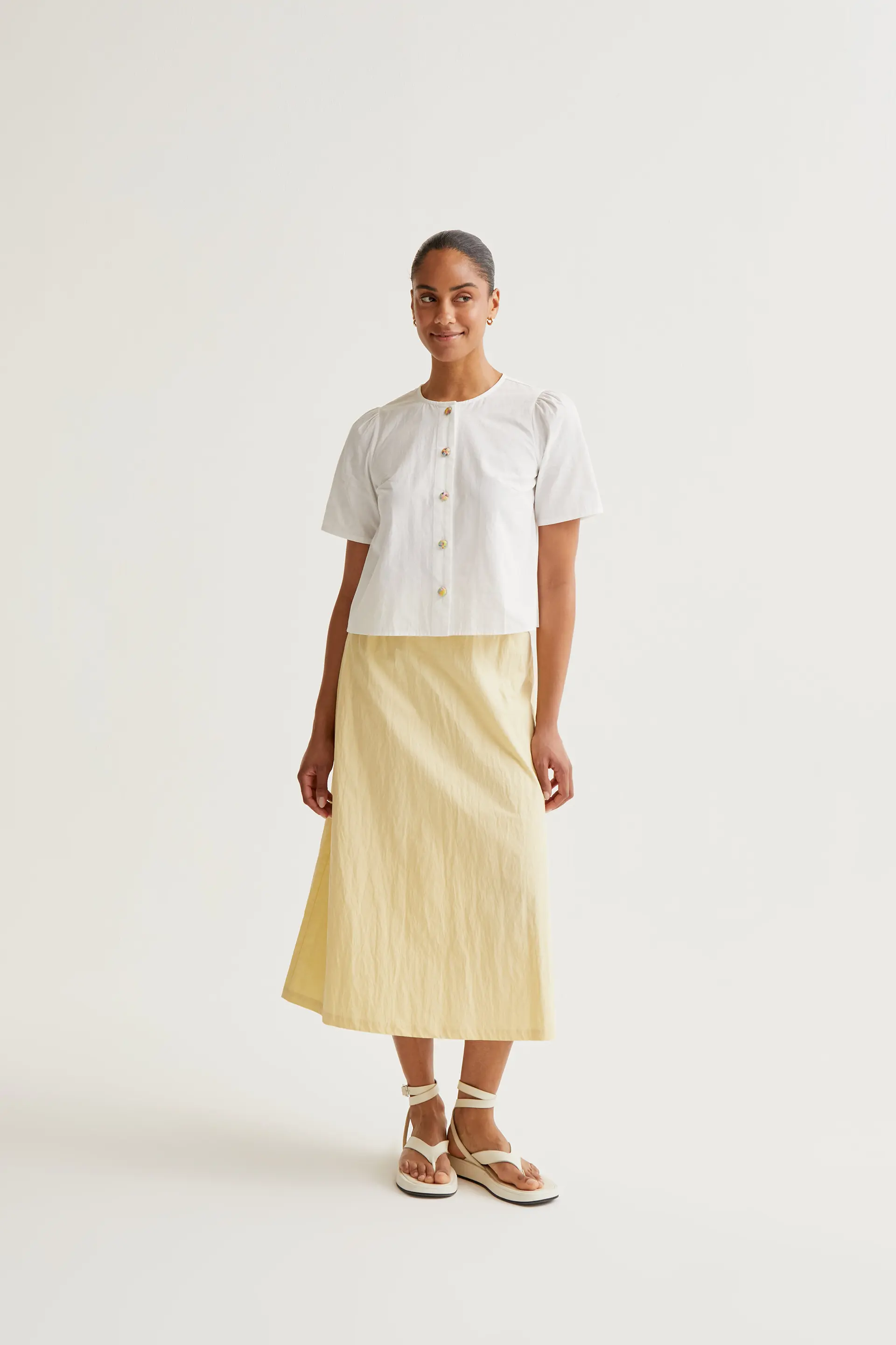 Top 100% algodón con botones multicolor - Image 5