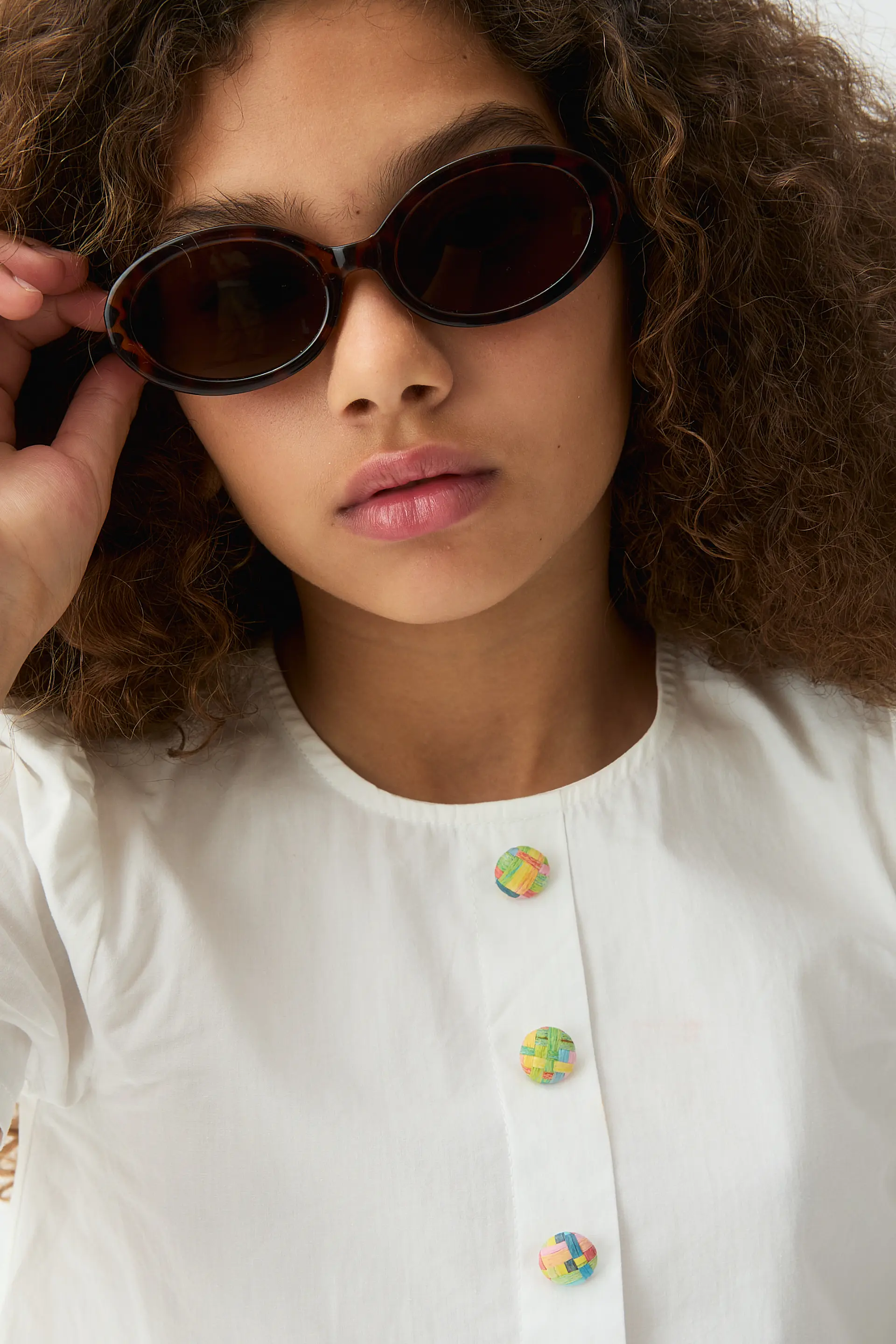 Top de niña 100% algodón blanco - Image 4