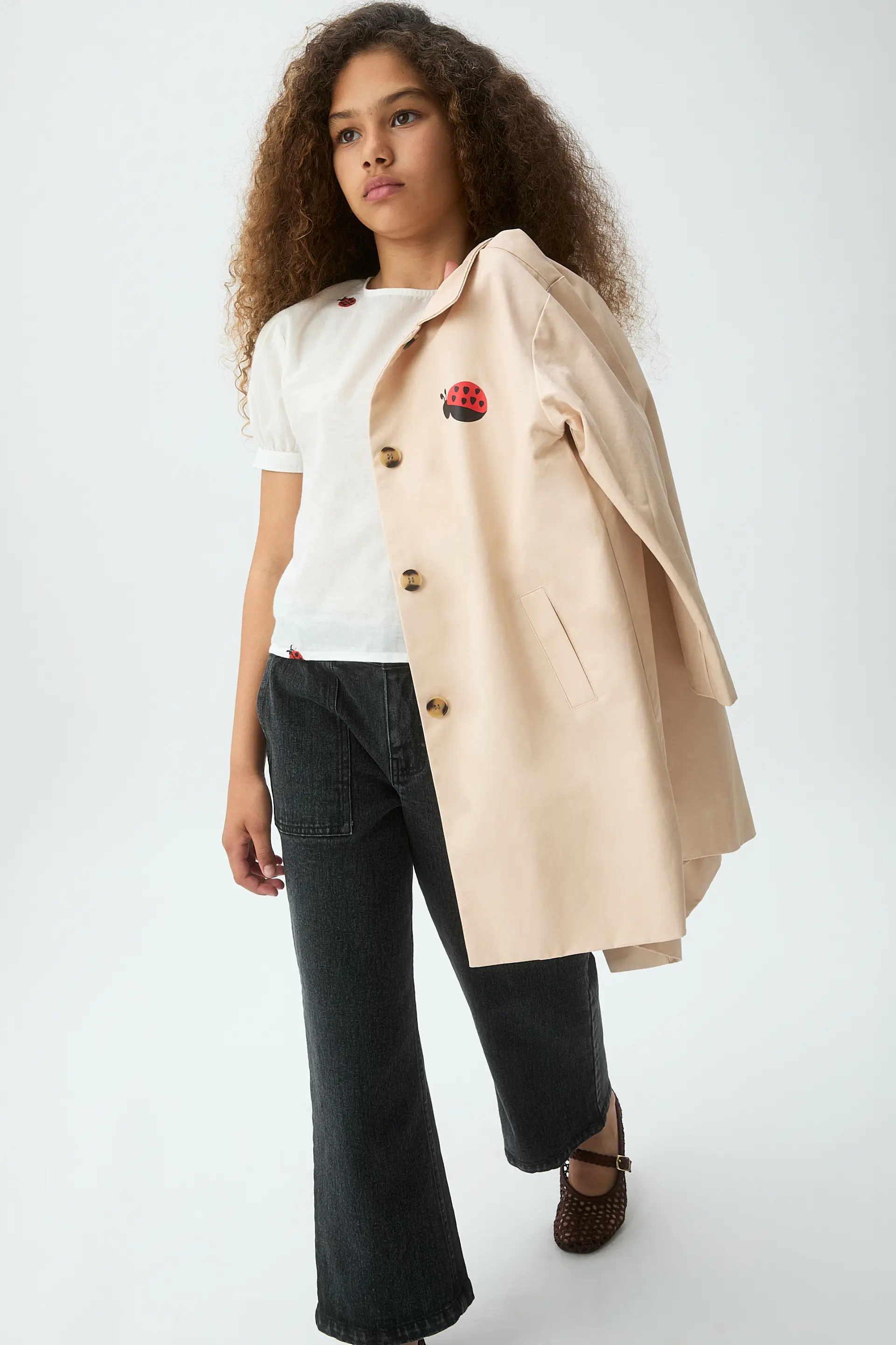 Top de niña 100% algodón con estampado Ladybugs - Image 4