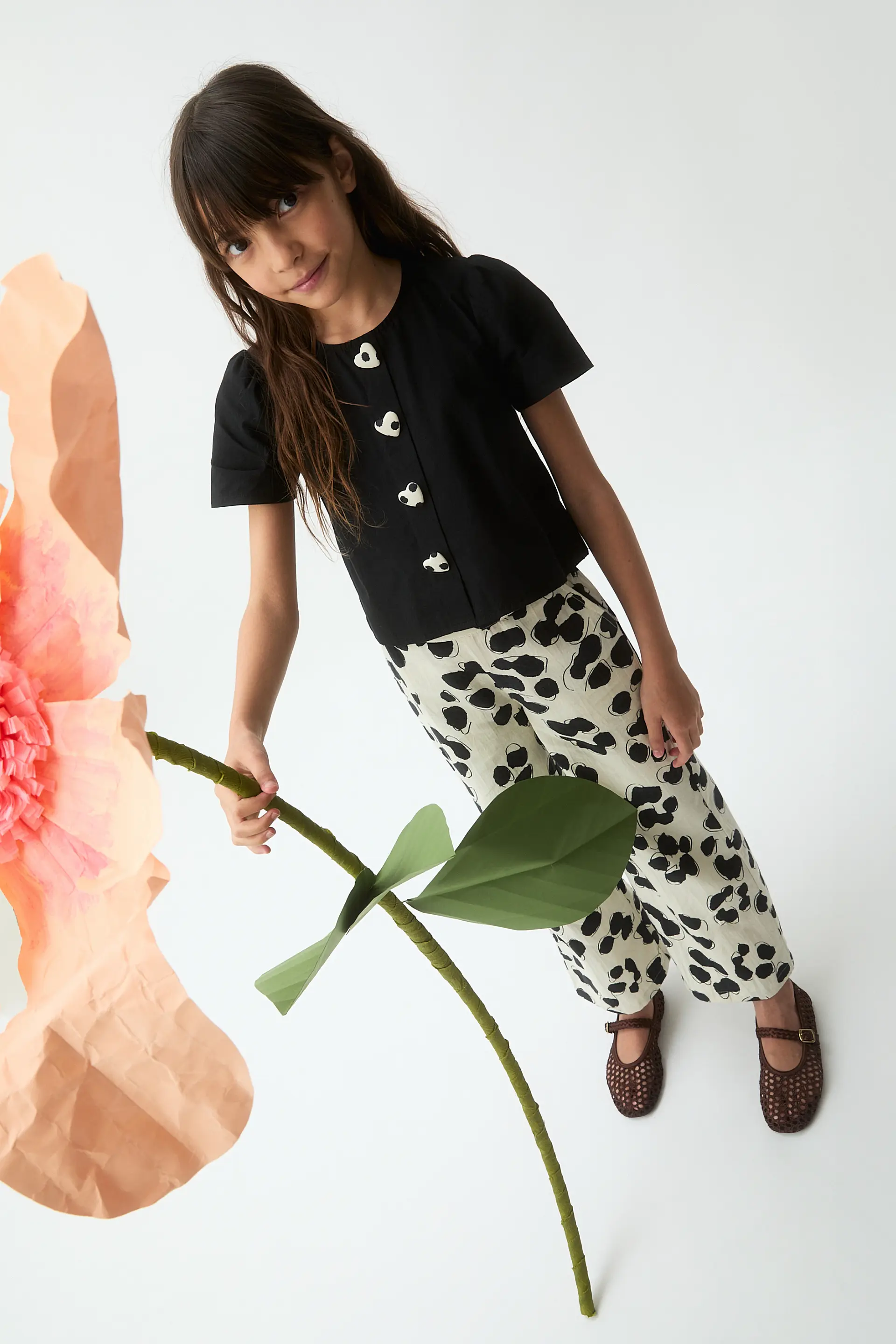 Top de niña 100% algodón negro - Image 4