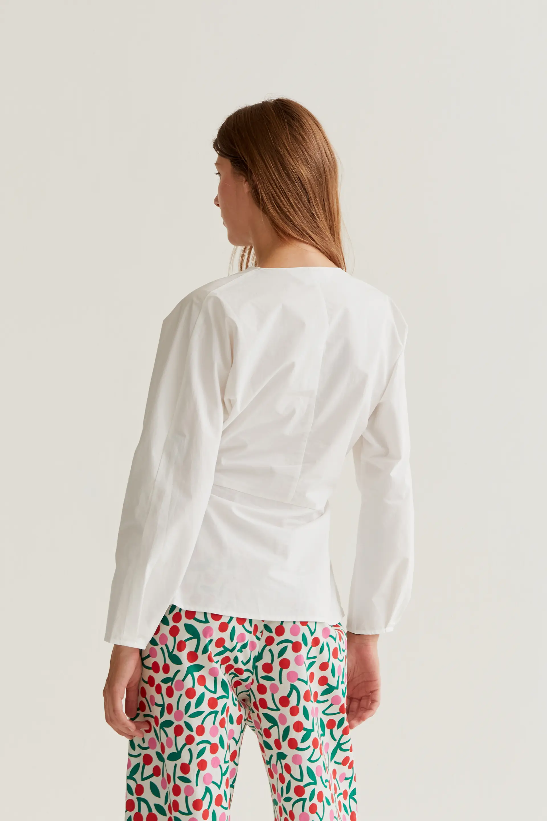 Top drapeado blanco - Image 3