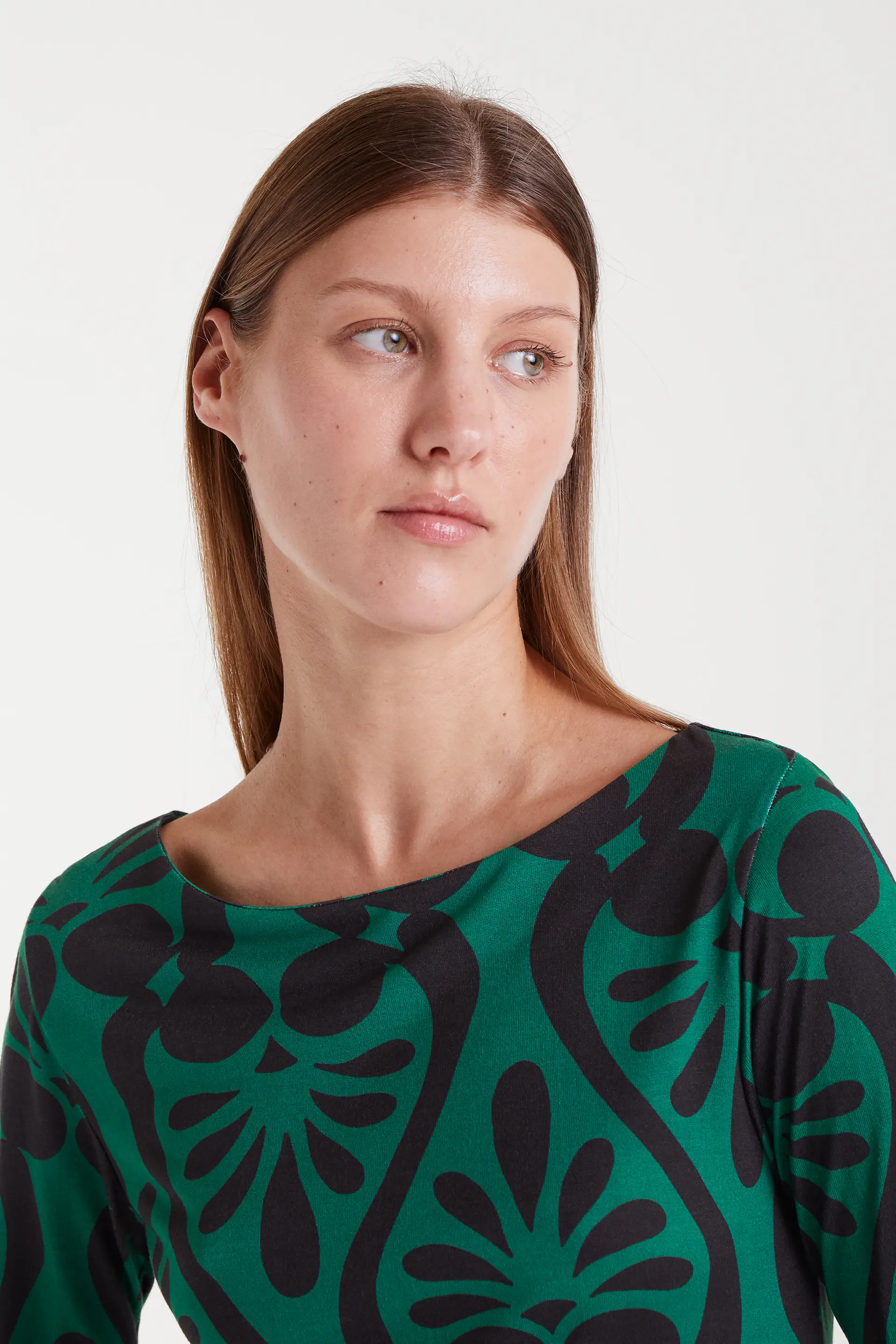 Vestido largo con estampado Baroque - Image 4