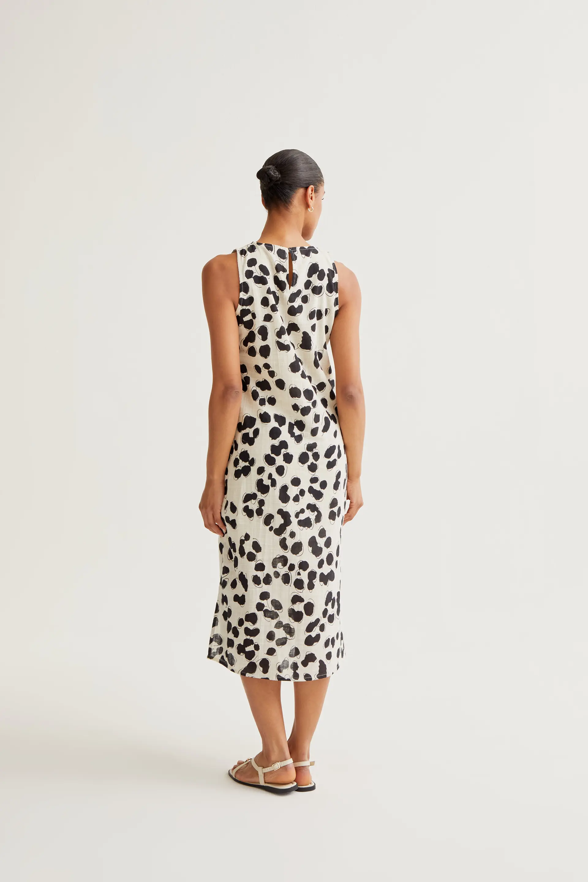Vestido midi con estampado Dalmatian - Image 3