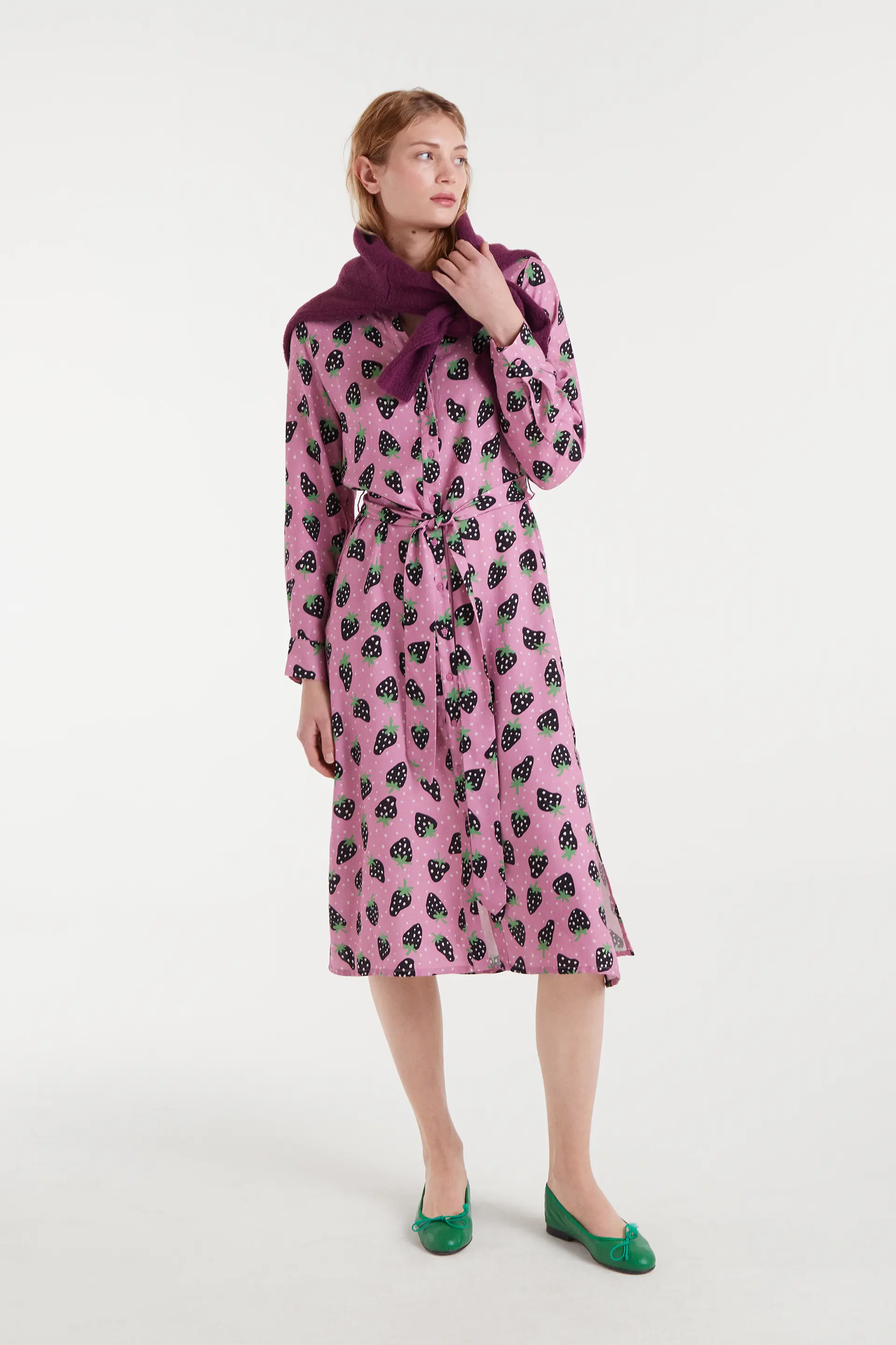 Vestido midi con estampado Morango Small - Image 5